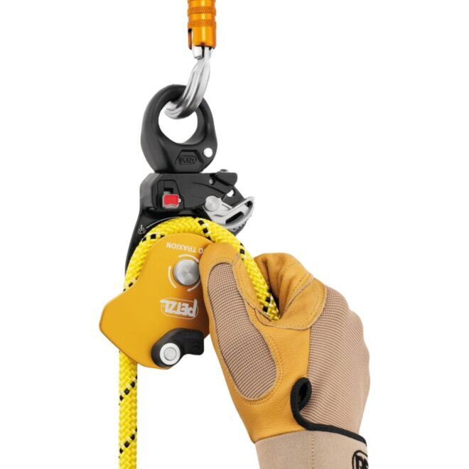 Petzl Pro Traxion blockierende Rolle zum Klettern