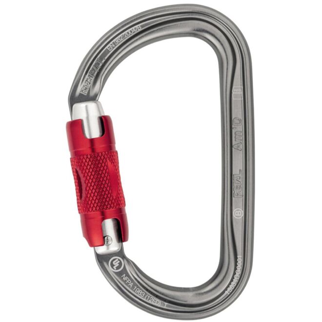 Petzl Am'D Twist Lock karabiner mit drehverschluss zum klettern