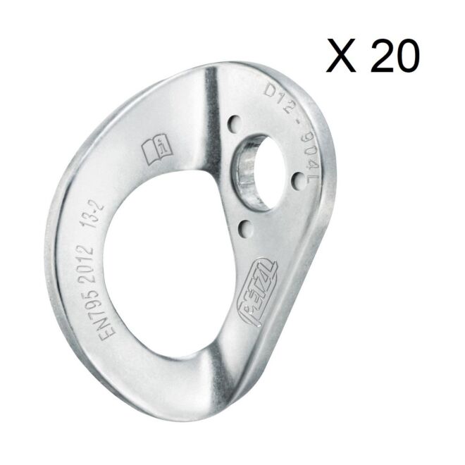 Petzl Coeur HCR platte Ø12 mm 20-Pack