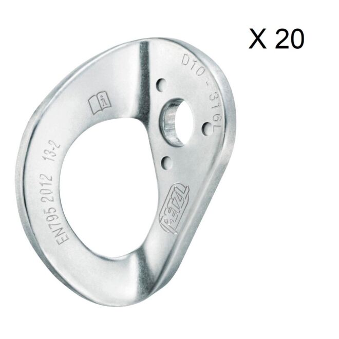 Petzl Coeur Stainless 20-Pack platte