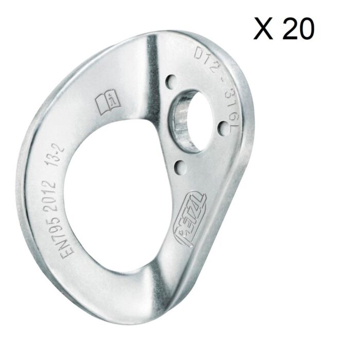 Petzl Coeur Stainless 20-Pack platte