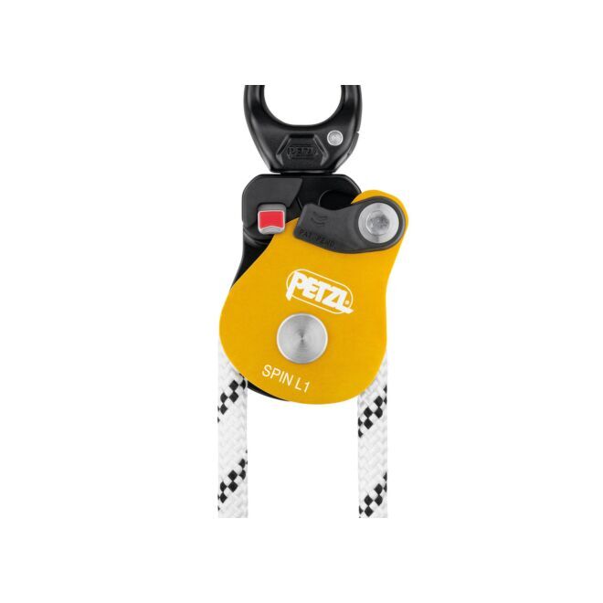 Petzl Spin L1-Yellow einfache Flaschenzug für Arbeiten in der Höhe