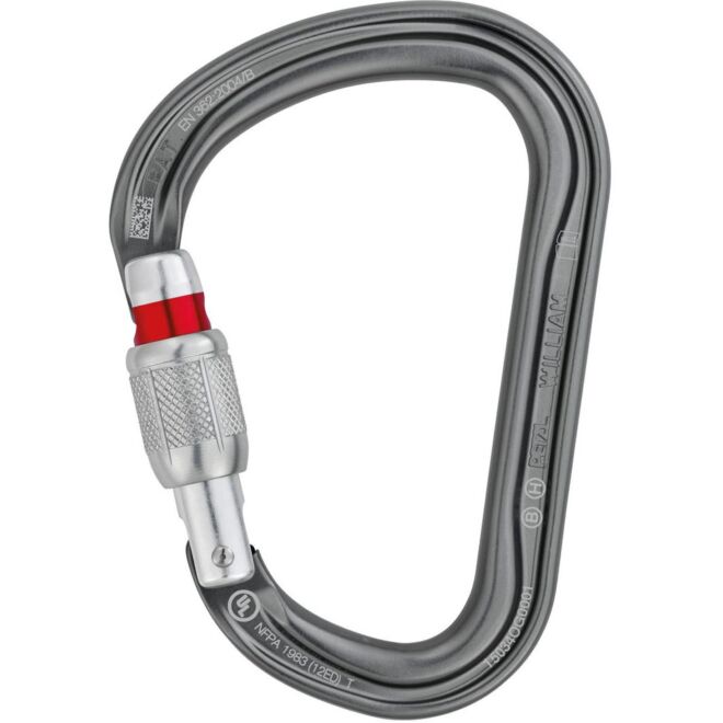 Petzl William karabiner mit schraubverschluss