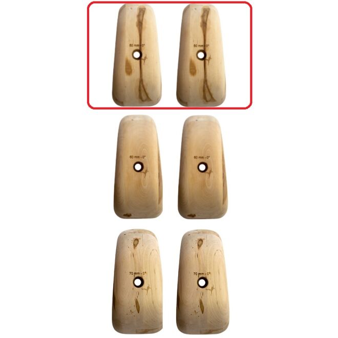 Metolius Wood Grips Pinch 0° set 6 klettergriffe