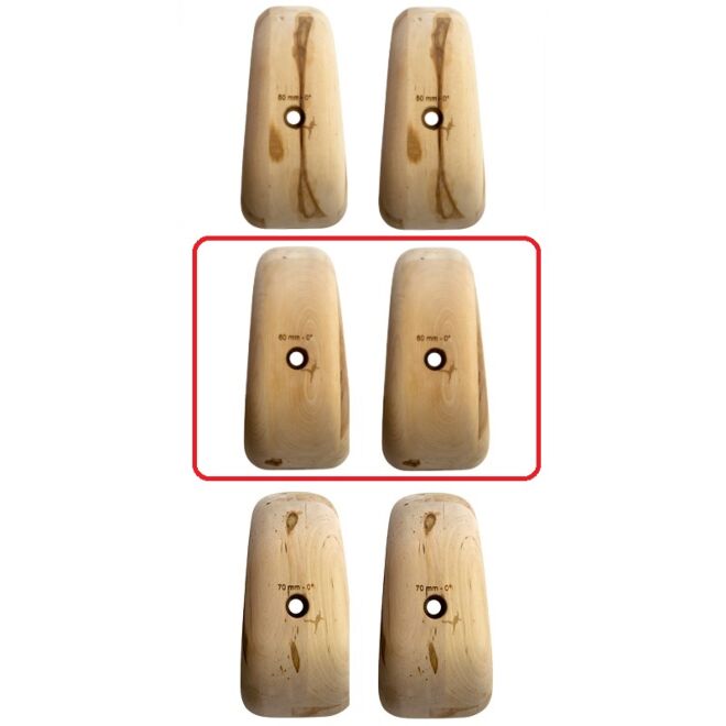 Metolius Wood Grips Pinch 0° set 6 klettergriffe