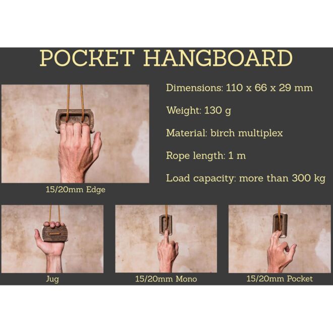 Captain Fingerfood Pocket tragbare Klettertraverse