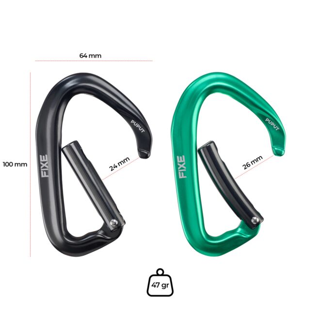 Fixe Pack 4 Puput Wide Set Expressschlingen Klettern