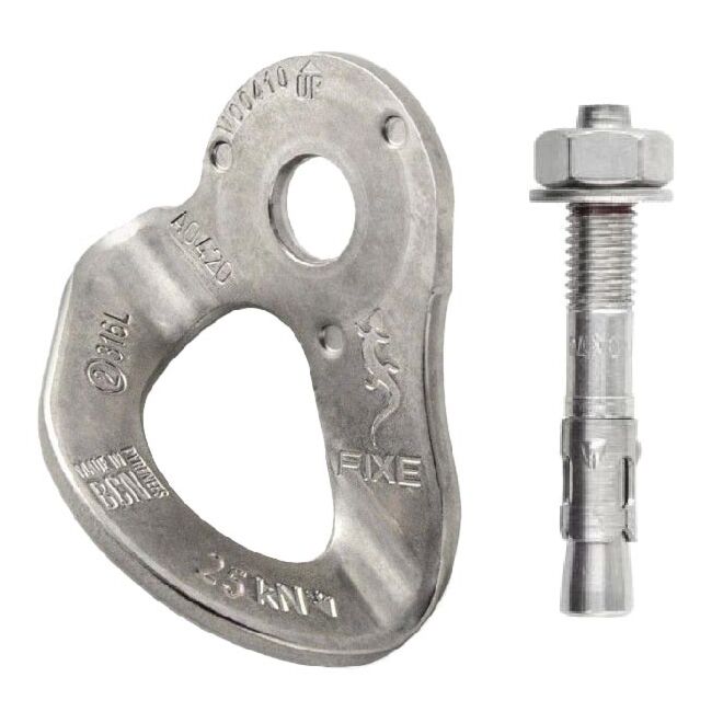 Fixe 316L Expansion Bolt Ø10x70 mm + Hanger pack Expansionsbolzen + Plakette