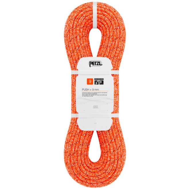 Petzl Push + 9 mm semistatische ultraresistente für canyoning und speleologie
