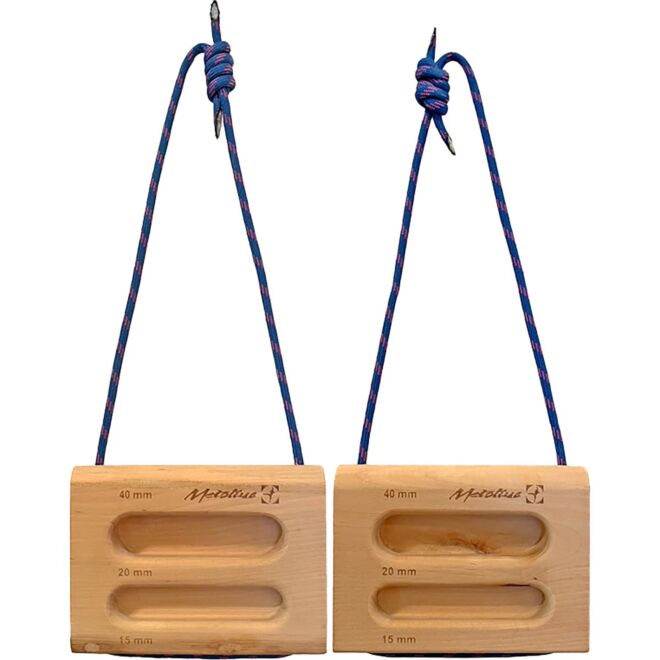Metolius Wood Rock Rings II tragbare Klettergriffe