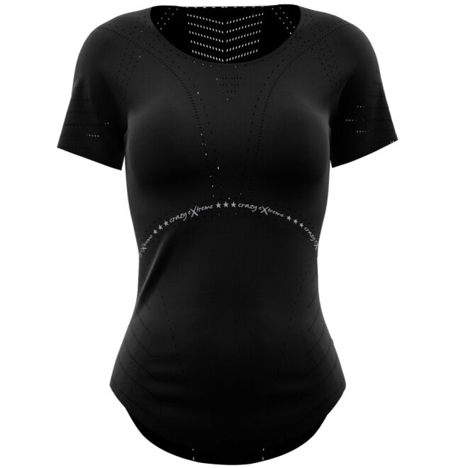 Crazy T-Shirt Laser Woman Damen T-Shirt