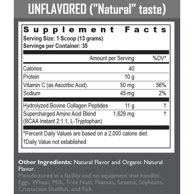 PhysiVantage Unflavored Supercharged Collagen Kollagen Ergänzung