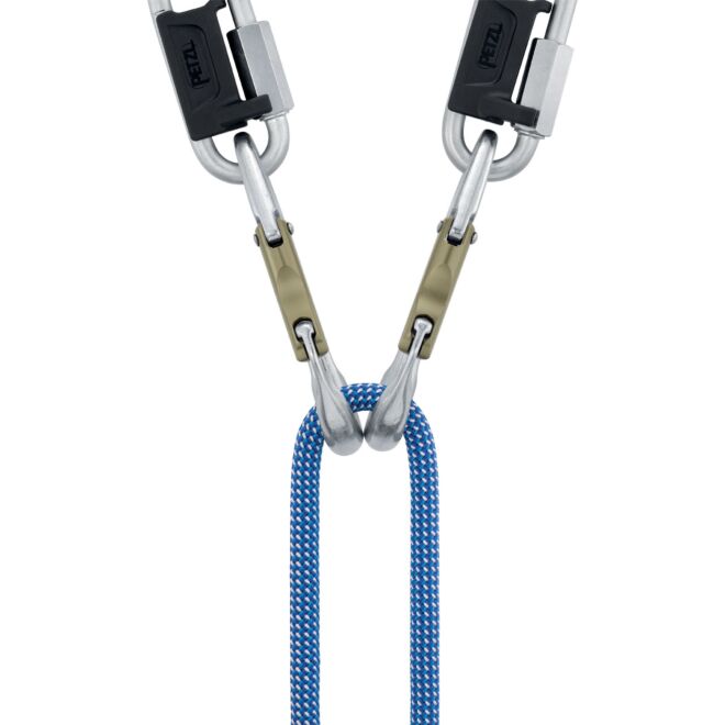 Petzl Tiptop Stainless (Packung mit 10) Klettersteigkarabiner