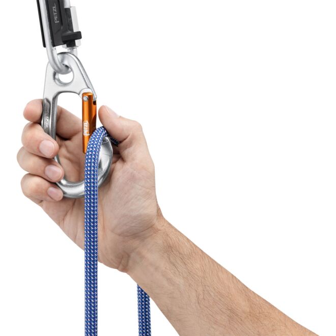 Petzl Tiptop Steel (Packung mit 10) Klettersteigkarabiner
