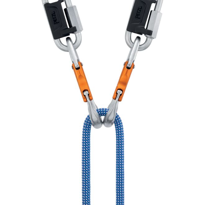 Petzl Tiptop Steel (Packung mit 10) Klettersteigkarabiner