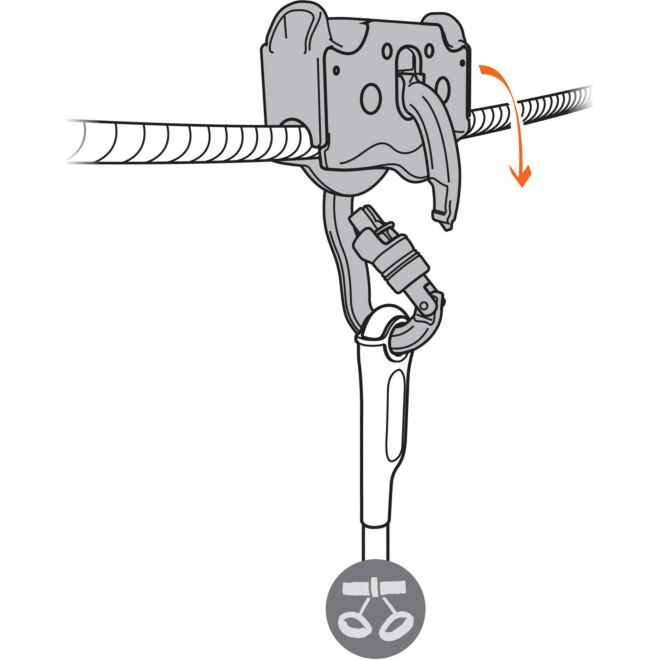 Petzl Trac Guide LT (Packung mit 5) Abenteuerpark Rolle