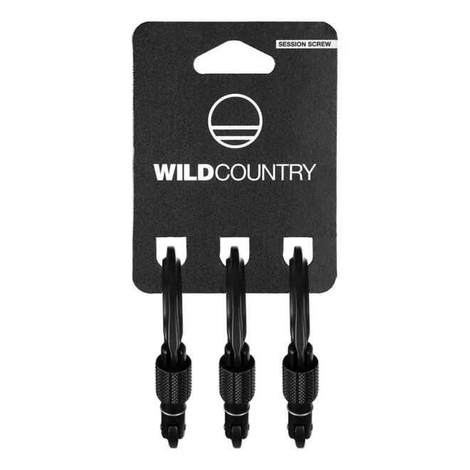 Wild Country Session Screw Gate 3 Pack Kletterkarabiner mit Schraubverschluss