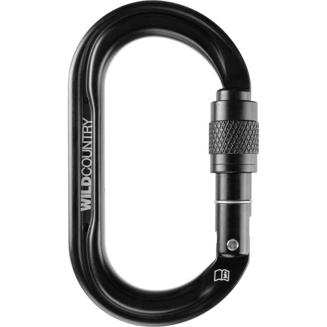 Wild Country Wild Oval Screwgate ovaler Karabiner mit Schraubverschluss Klettern
