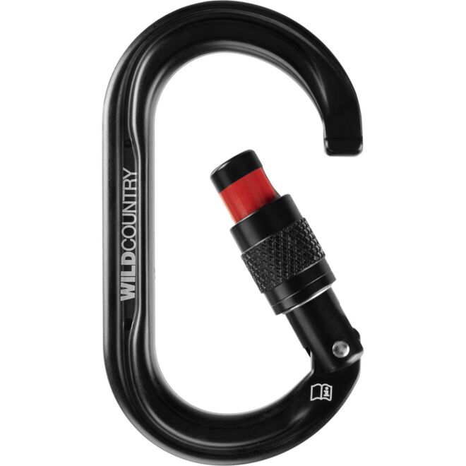 Wild Country Wild Oval Screwgate ovaler Karabiner mit Schraubverschluss Klettern
