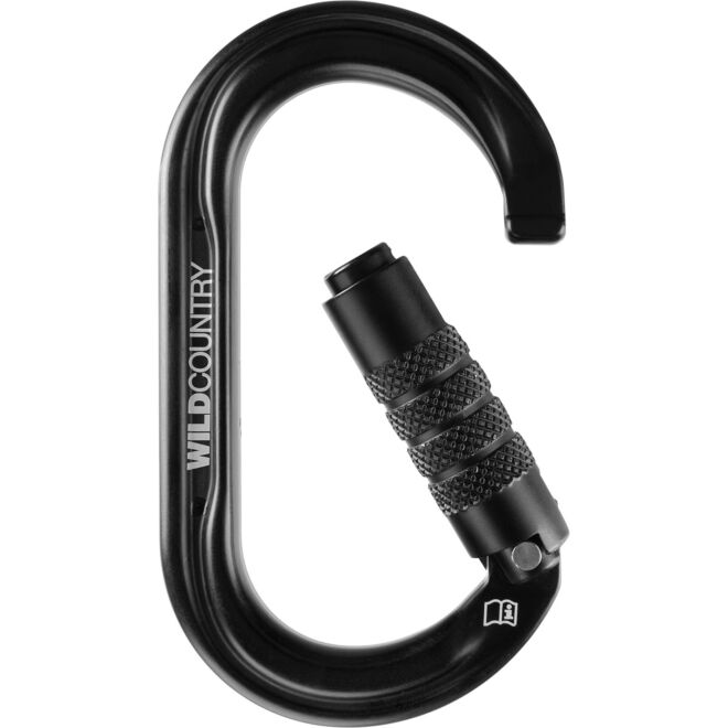 Wild Country Wild Oval Trilock dreifach bewegliche Karabiner zum Klettern