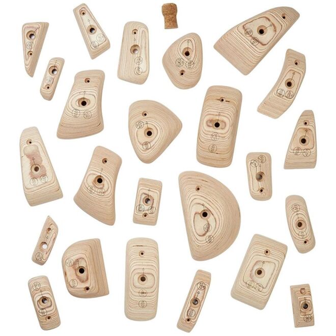 Moon Wood Holds Set B 24 Klettergriffe