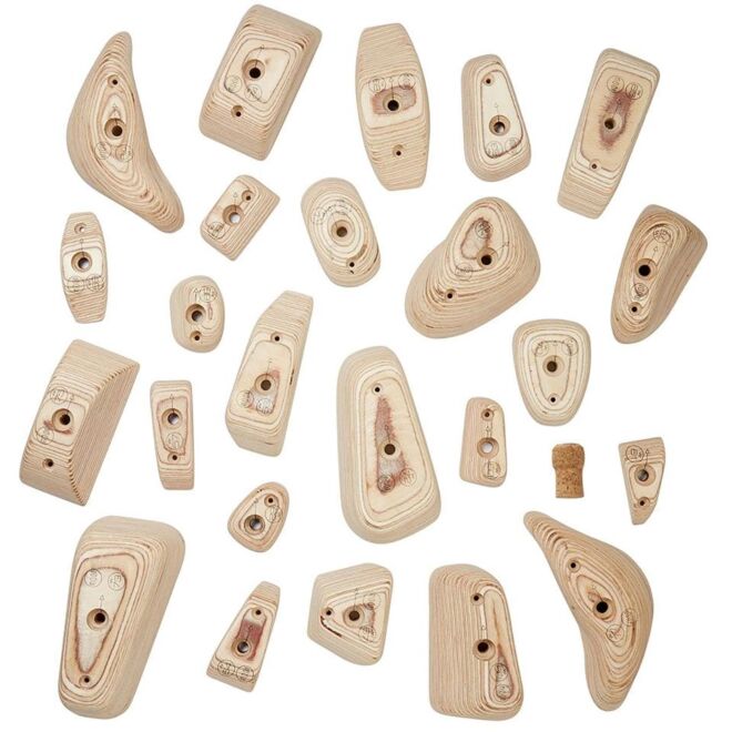 Moon Wood Holds Set C 24 klettergriffe