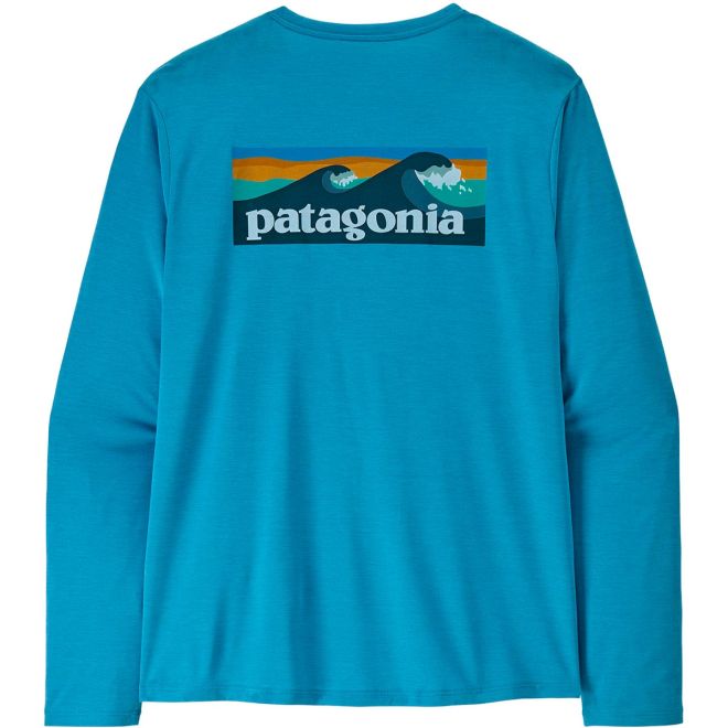 Patagonia M's L\/S Cap Cool Daily Shirt - Boardshort Logo Herren Langarm Technisches Hemd