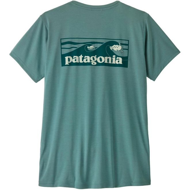 Patagonia W's Cap Cool Daily Shirt - Boardshort Logo Damen T-Shirt