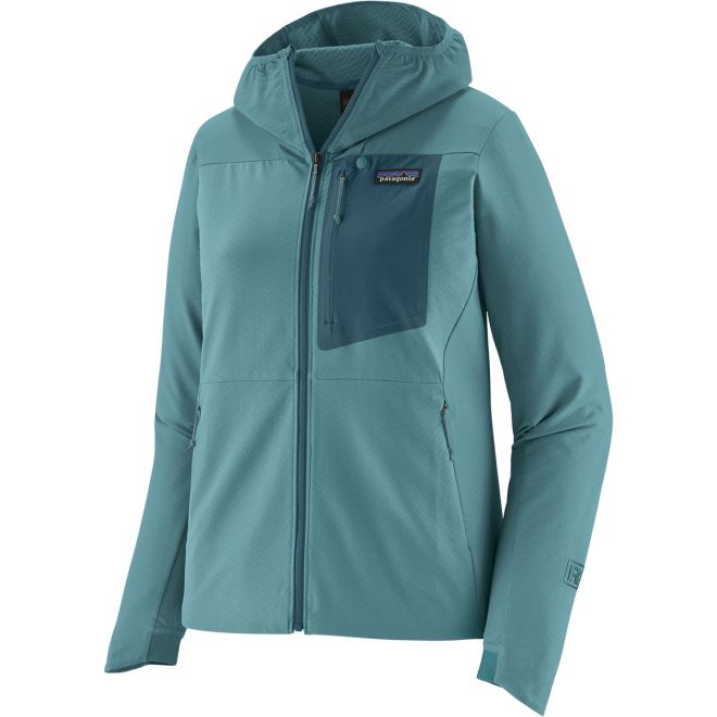 Patagonia W's R1 CrossStrata Hoody technische Fleecejacke Damen